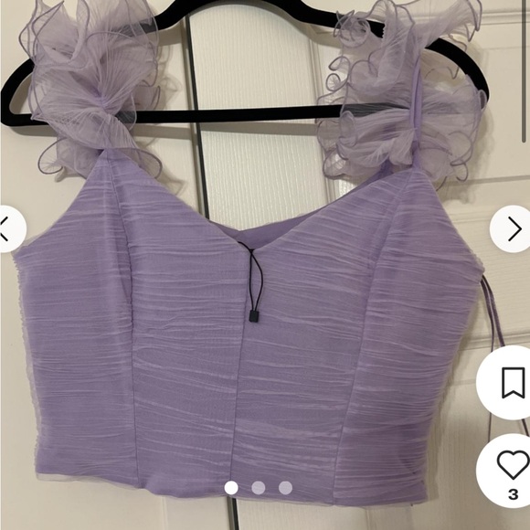 purple zara corset top - Picture 7 of 7